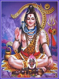 インドの神様 シヴァ神お守りカード×1枚[030]India God【Siva】Small Card (Charm)【創造】【破壊】【再生】【瞑想】【芸術】【ヨーガ】【解脱】