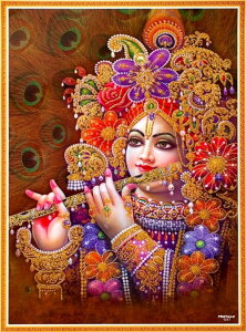 �C���h�̐_�l �N���V���i�_�̂����J�[�h(��)×1��[008]���~�l�[�g���H�ς�India God�ykrishna�zSmall Card(charm)��The card is laminated.�y�_���z�y�m�z�y���z�y���z�y���́z�y�����z�y�����z