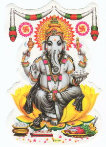 �C���h�̐_�l �K�l�[�V���_�X�e�b�J�[×1��[D-198S]India God�yGanesa�zSmall sticker (Charm)�y�x�z�y���Ɓz�y�w��z�y�ɉh�z�y�����z�y�Q�O�̒��z