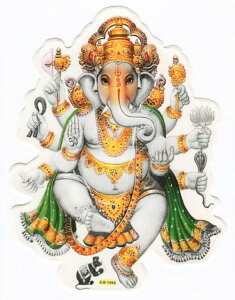 �C���h�̐_�l �K�l�[�V���_�X�e�b�J�[×1��[D-1592M]India God�yGanesa�zMedium sticker (Charm)�y�x�z�y���Ɓz�y�w��z�y�ɉh�z�y�����z�y�Q�O�̒��z