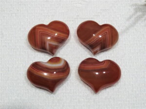 VR΃p[Xg[^uT[hjNXyEgz×IW׎ 3A[HQ] Ղn[g^×1[]Power/GemStone TambleSardonyxRed×Orange Narrow Stripe 3A-grd[HQ]Plump-Heart S-Size×1pcs[N