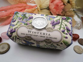 ミッシェルデザインワークス社製シアバターソープ【固形石鹸／1個】ウィステリアMichel Design WorksSheaButter HandSoap【Bar Soap／One Peace】WISTERIA