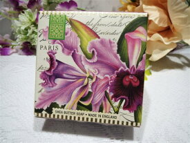 ミッシェルデザインワークス社製シアバターリトルソープ【固形石鹸／1個】オーキッドデリシャスセントの香りMichel Design WorksSheaButter HandSoap【Bar Soap／One Peace】ORCHIDScent：delicious scent