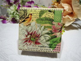 ミッシェルデザインワークス社製シアバターリトルソープ【固形石鹸／1個】ホワイトピオニーデリシャスセントの香りMichel Design WorksSheaButter HandSoap【Bar Soap／One Peace】WHITE PEONYScent：delicious scent