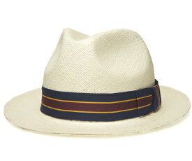 送料無料　CHRISTYS　LONDON　クリスティーズ　ロンドン　18210　Stripe　Panama　Hat　ストライプ　パナマ　ハット　ホワイト　帽子　麦わら帽子　ストローハット　中折れハット　メンズ　レディース　男女兼用　ギフト