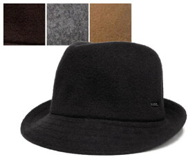 KANGOL　カンゴール　ハット　WOOL ARNOLD　ウール　アーノルド　Black　Tobacco　Flannel　Camel　Spuce　帽子　中折れハット　紳士　婦人　メンズ　レディース
