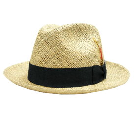 ニューヨークハット 帽子　麦わら ストロー 中折れ New York Hat 1082 Sea Grass Fedora Natural 紳士 メンズ レディース 春夏 ギフト