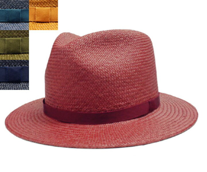 楽天市場】ハット パナマハット 赤 ブルー グリーン 紺 キャメル メンズ レディース ストロー 日本製 中央帽子 中折れハット 麦わら帽子  UV紫外線対策 日よけ : PRAST