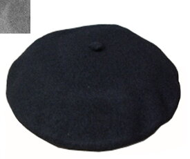 New York Hat（ニューヨークハット） ベレー帽 #4000 10-1/2" WOOL BERET BLACK GRAY 帽子 紳士 婦人 メンズ レディース 男女兼用