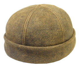 New York Hat ニューヨークハット キャップ #9298 Antique Leather Thug アンティークレザー サグ Brown 帽子 紳士 婦人　メンズ レディース 男女兼用