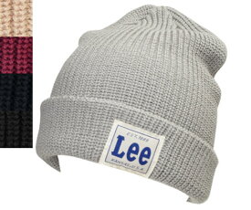Lee リー LE WATCH CAP A/C DOUBLE ワッチ キャップ 185-176001 GRAY PINK DKRED BLACK NAVY ニット帽 シンプル 紳士 婦人 メンズ レディース 男女兼用 ギフト