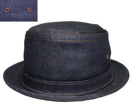 ニューヨークハット 帽子 ポークパイハット NEW YORK HAT 3059 DENIM STITCH STINGY デニム スティッチ スティンジー デニム ブルー　インディゴブラック カジュアルハット 大きいサイズ メンズ レディース 男女兼用 春夏秋冬