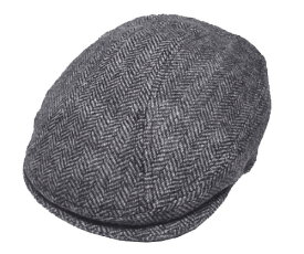 New York Hat（ニューヨークハット） ハンチング #9333 HERRINGBONE 1900, Charcoal