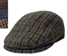 New York Hat ニューヨークハット#9022 Harris Tweed 1900 ハリス ツイード 1900 Grey Brown Navy Camel 帽子 ハンチング チェック ウール グレー ブラウン ネイビー 紳士 婦人 メンズ レディース 男女兼用 あす楽 【楽ギフ_包装】