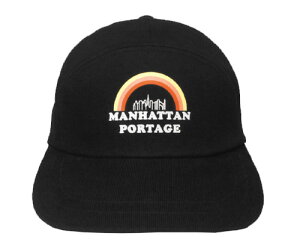 Manhattan Portage �}���n�b�^���|�[�e�[�W MP083-20A00 2-tone 5Panel CAP BLACK �V���v�� �L���b�v �J�W���A�� �����Y ���f�B�[�X �j�����p �����y