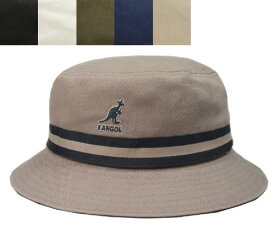 KANGOL STRIPE LAHINCH カンゴール ストライプ ラヒンチ Grey Black White Wintermoss Navy Beige バケットハット サハリハット サファリハット ストライプ 紫外線予防 ハット メンズ レディース