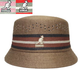 カンゴール KANGOL Slick Stripe Bin CAMEL BLACK PINE ストライプ バケットハット メンズ レディース