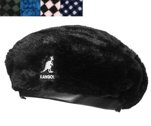 KANGOL JS[ Faux Fur Beret t@[ x[ SOLIDBLACK BLUESNAKE PEPTOCHECK OLIVECHECK BLACKGINGHAM Y fB[X