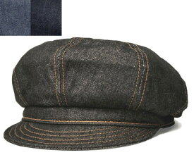 ニューヨークハット　New York Hat　6221 デニムステッチスピットファイア　キャスケット Black　Blue　Indigo Blackデニム　紳士　婦人　メンズ　レディース　大きいサイズ
