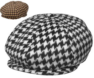 �J���S�[�� KANGOL BLOCK ZIG DRIVING CAP WHITE BROWN �w�����{�[�� �L���X�P�b�g �����Y ���f�B�[�X