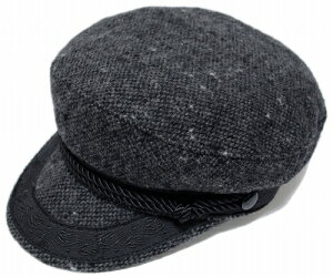 NEW YORK HAT�i�j���[���[�N�n�b�g�j �L���b�v #9032 TWEED GREEK, Charcoal�@�Z�[���[�L���b�v