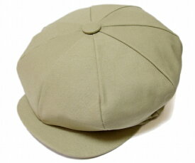 NEW YORK HAT（ニューヨークハット） 帽子 キャスケット #6226 CANVAS BIG APPLE Khaki