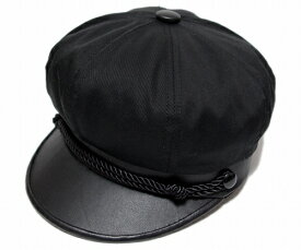 ニューヨークハット　NEW YORK HAT　　帽子 ハンチング キャスケット 6019 COTTON BRANDO　コットン　ブランド　セーラーキャップ マリン　メンズ レディース 大きなサイズ Black