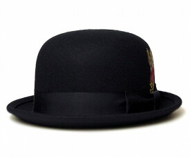 ニューヨークハット 帽子 ボーラーハット ダービーハット フェルトハット New York Hat 5002 Laurel Derby ローレル ダービー Black メンズ レディース 送料無料 あす楽