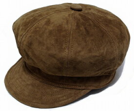 New York Hat（ニューヨークハット） スエードキャスケット #9260 SUEDE SPITFIRE, Rust