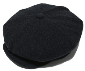 New York Hat（ニューヨークハット） キャスケット #9080 WOOL BIG APPLE, Charcoal(2014〜）