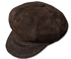 New York Hat（ニューヨークハット） スエードキャスケット #9260 SUEDE SPITFIRE, Brown