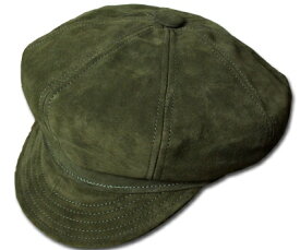New York Hat（ニューヨークハット） スエードキャスケット #9260 SUEDE SPITFIRE, Olive
