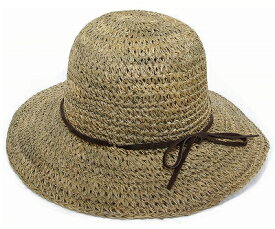 ニューヨークハット　New York Hat　7117　SEA GRASS FRAMER　シーグラス　フレイマー　ナチュラル　帽子　麦わら帽子　レディース　紫外線対策　日焼け対策　あす楽