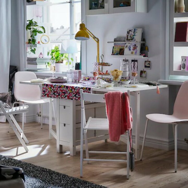 楽天市場】202310NORDEN ノールデン ゲートレッグテーブル ホワイト  