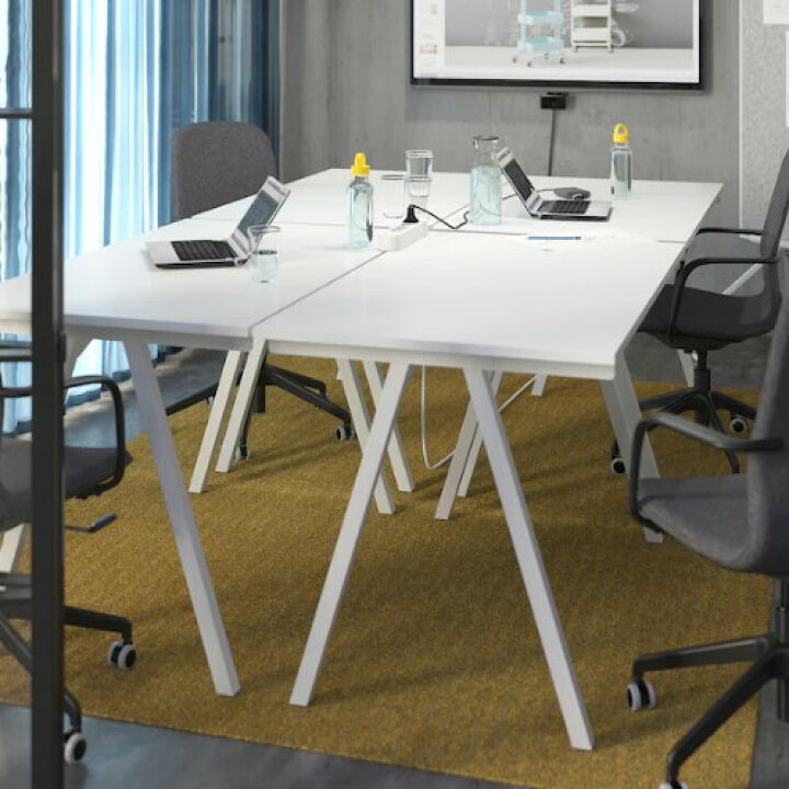 楽天市場】＊202310IKEA イケア TROTTEN トロッテン デスク ホワイト 