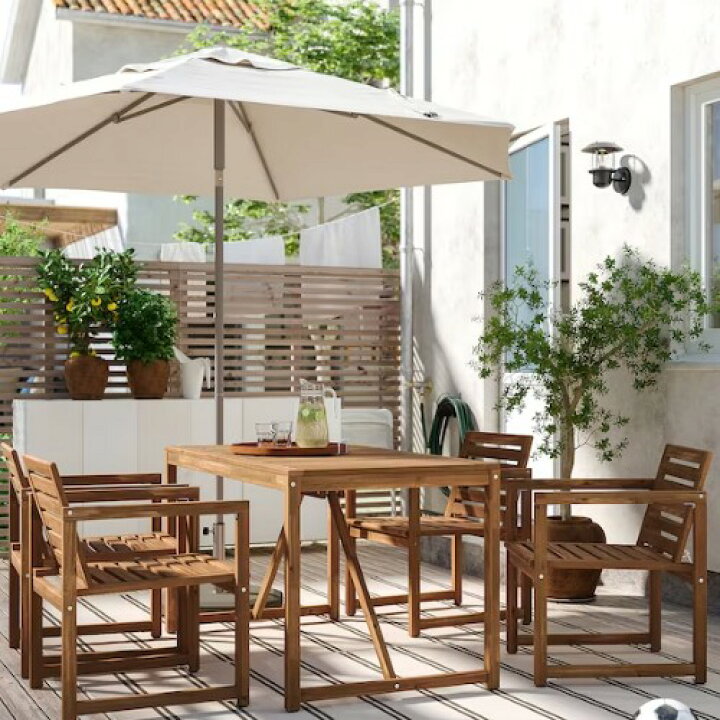 IKEA ガーデンテーブルイスセット APPLARO 19053 楽天市場 