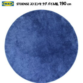 IKEA 202310JSTOENSE ストエンセ ラグ パイル短 195cm ブルーIKEA イケア 厚手 甘撚りパイル カーペットおしゃれ 新生活205.623.77