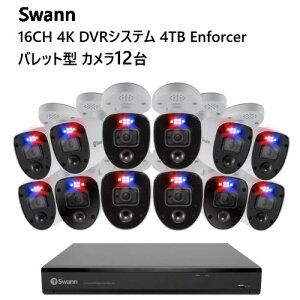 yz202404Swann X 16CH 4K DVRVXe 4TB Enforcer obg^ J12Lڑ _ŃCg J[Î@\ Mm PIR &[Vm@\ IP66Ki SWDVK-1655812RL eHDD NEhۑ ό