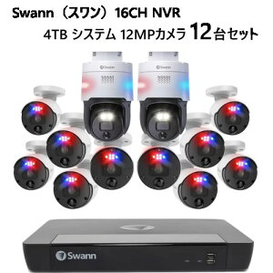 yz202403Swann X 16CH NVR 4TB VXe 12MPJ 12Zbg12MP 1200f ŏʃf J[Î mNÎ tbVCg Mm ̌m Nm F SONVK-1690010B2PT-JP 