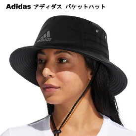 【直送便】202402アディダス バケットハット ワンサイズ ブラックAdidas Bucket HatUPF50 UVカット性能 アジャスタブルドローイング搭載57-61cm1307681-1