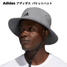 【直送便】202402アディダス バケットハット ワンサイズ グレーAdidas Bucket HatUPF50 UVカット性能 アジャスタブルドローイング搭載57-61cm1307681-2