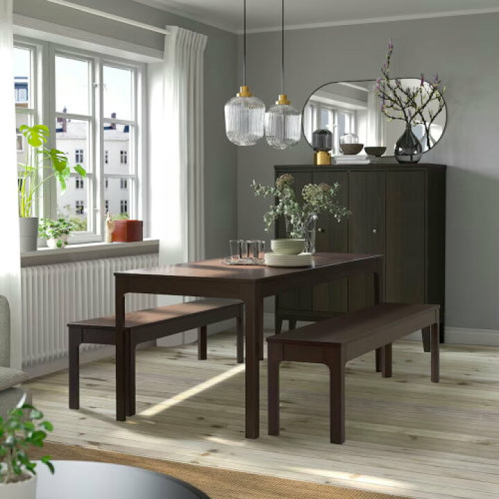 楽天市場】＊IKEA 202409EKEDALEN エーケダーレン ベンチ ダーク 