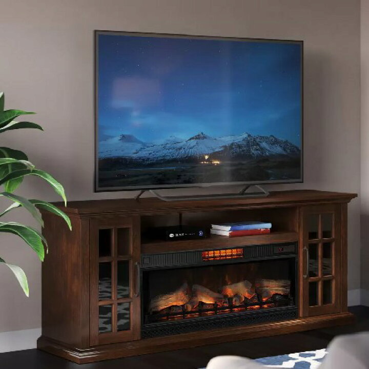 楽天市場】☆セール☆202408Tresanti 電気暖炉付きテレビ台 送風機能 