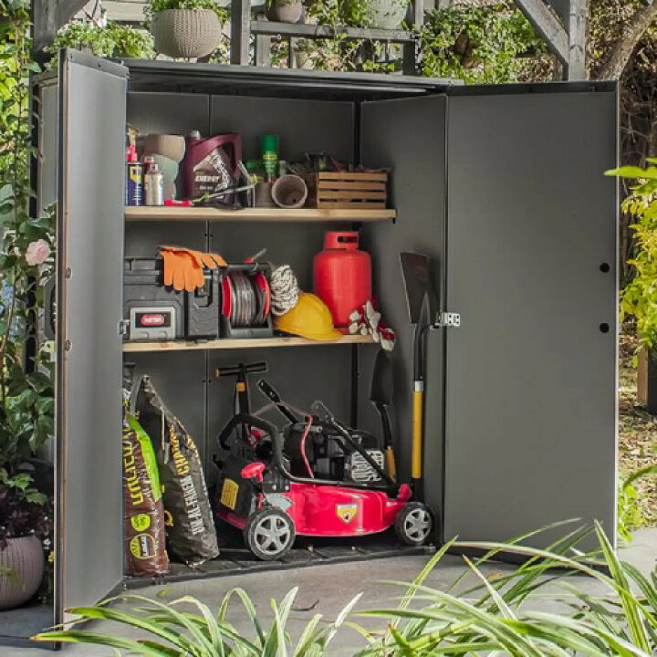 ケタープレミアトール物置♪屋外物置樹脂製物置！樹脂製物置170×140×74 