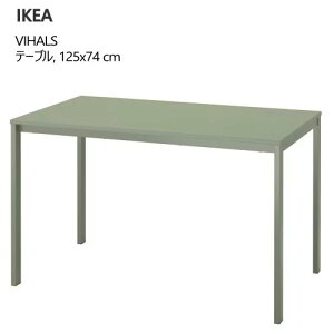 ��IKEA 202505VIHALS ���B�[�n���X �e�[�u�� �O���[��/�O���[�� 125x74 cm�V���v�� �_�C�j���O�e�[�u�� �R���p�N�g ��� IKEA �C�P�A ������� �Ƌ�395.785.14