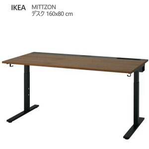 ��202601MITTZON �~�b�c�H�[�� �f�X�N �E�H�[���i�b�g�ޓ˂���/�u���b�N 160x80 cm�������߉\ �ϋv�� �P�[�u�����[ �g���C�t����v �y��IKEA �C�P�A ������� �Ƌ�095.291.29