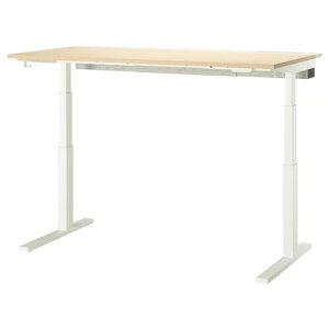 ��202601MITTZON �~�b�c�H�[�� �f�X�N ���~�� 100V �o�[�`�ޓ˂���/�z���C�g 160x80 cm���K �@�\�� ��� �ϋv�� IKEA �C�P�A������� �V���� �P�[�u�����[ �d�� �Փˊ��m595.301.92