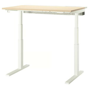 ��202601MITTZON �~�b�c�H�[�� �f�X�N ���~�� 100V �o�[�`�ޓ˂���/�z���C�g 120x80 cm���K �@�\�� ��� �ϋv�� IKEA �C�P�A������� �V���� �P�[�u�����[ �d�� �Փˊ��m495.277.41