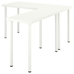 ��202603LAGKAPTEN ���O�J�v�e�� / LINNMON �������� L���`�f�X�N �z���C�g 140x160 cmIKEA �C�P�A������� �V���� �Ƌ�496.279.72