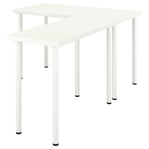 ��202606LAGKAPTEN ���O�J�v�e�� / LINNMON �������� L���`�f�X�N �z���C�g 120x160 cmIKEA �C�P�A������� �V���� ��l��炵�p�\�R���� �e�����[�N �R�[�i�[�e�[�u�� �k���Ƌ� ��Ƒ�196.279.78